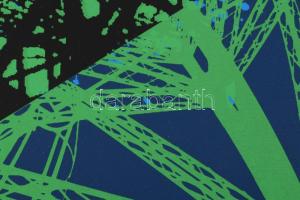 Hervé, Rodolf (1957-2000): Eiffel-torony. Szitanyomat, papír, jelzett, számozott: 7 (?)/40. 36x21,5 ...