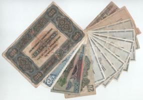 Vegyes, 14db-os magyar bankjegy tétel, benne: 1920. 1000K + 1936. 10P + 1939. 5P + 1941. 20P + 1944....