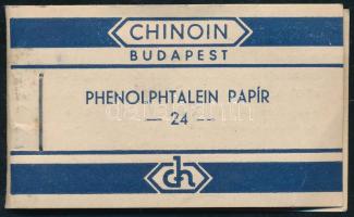 "Bordói lé" ellenőrzéséhez használatos tesztcsíkok, 24 db bontatlan, Chinoin gyártmány.