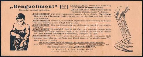 ca 1940 kétoldalas, magyar-német gyógyszerreklám