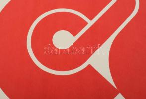 Joláthy Attila (1927-1998): 77 (cím nélkül). Szitanyomat, papír, jelzett a nyomaton. 70x41 cm. / scr...