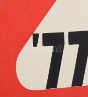 Joláthy Attila (1927-1998): 77 (cím nélkül). Szitanyomat, papír, jelzett a nyomaton. 70x41 cm. / scr...