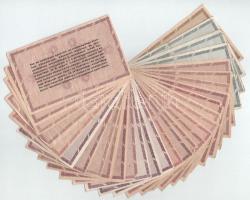 Vegyes, 30db-os magyar bankjegy tétel, benne: 1946. 100.000AP (26x) + 500.000AP (3x) + 10.000AP T:VG...