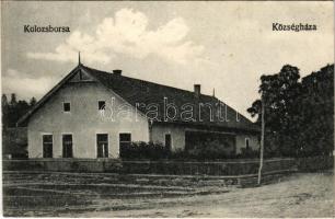 Kolozsborsa, Borsa; Községháza. Fogyasztási szövetkezet kiadása / town hall