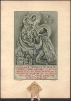 1938 XXXIV. Nemzetközi Eucharisztikus Kongresszus emléklapja, Légrády grafikája