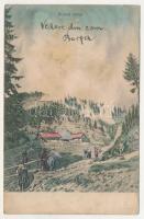 Borsa, Borscha; határ. Wider Hers kiadása / view (fl)