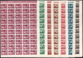 1951 Az ötéves terv eredményei hajtott ívsor (25.000)