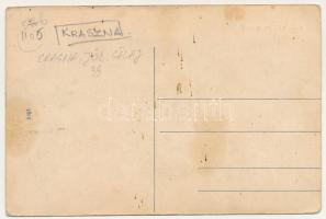 Kraszna, Sz.-Kraszna, Crasna (Szilágy megye); Utcarészlet, Beteg Lukács utóda üzlete / street view, ...