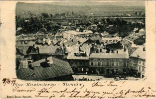 1899 Tarnów, Plac Kazimierza / square, shops of Alojzy Kaempf, Lemberger. Edit. Kamil Baum (EB)