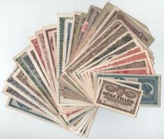 Vegyes, 31db-os magyar bankjegy tétel, benne: 1916-1946. 1K-100K (9xklf) + 20f + 50f + 100P-1.000.000.000P (11xklf) + 10.000BP-1.000.000BP (3xklf) + 10.000-1.000.000.000MP (6xklf) T:VG-F
