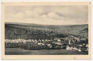 1931 Báznafürdő, Bad Baassen, Baile Bazna; Község látképe. Ludwig Zammerer / general view (szakadás / tear)