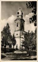 1943 Érmihályfalva, Mihaifalau, Valea Lui Mihai; Református templom. Hangya szövetkezet kiadása / Calvinist church