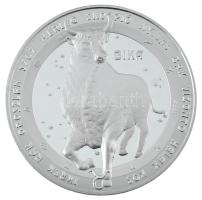 Kósa István (1953-) DN "Horoszkóp érmesorozat - Bika" ezüstözött fém emlékérem, kapszulába...