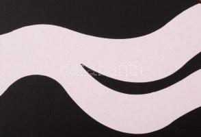 Schöffer, Nicolas (Miklós) (1912-1992): Körkörös kompozíció (cím nélkül). Szitanyomat, papír, jelzet...