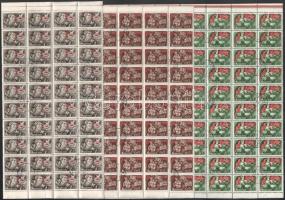 1952 Május 1. III. 100 db sor ívtöredékekben (25.000)