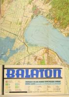 1939 Balaton nagyméretű térképe. tervezte: M. Kir. Honvéd Térképészeti Intézet, Bp., Keresztény Főis...
