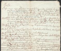 1755 Püspöki irat másolata