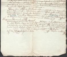 1755 Püspöki irat másolata