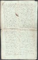 1745 Nádudvar, az egri káptalan kéziratos körlevele