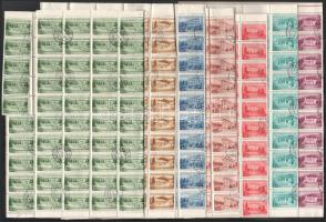 1953 Üdülők 100 db sor hajtott ívekben és ívtöredékekben (60.000)