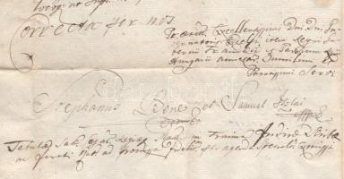 1748-1749 Izslai Sámuel és Bene István 2 db levele