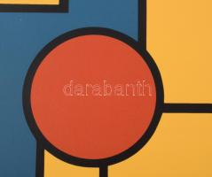 Dirk Koning (1888-1978): Konstruktivista kompozíció (cím nélkül). Szitanyomat, papír, jelzett. Számo...