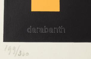 Dirk Koning (1888-1978): Konstruktivista kompozíció (cím nélkül). Szitanyomat, papír, jelzett. Számo...