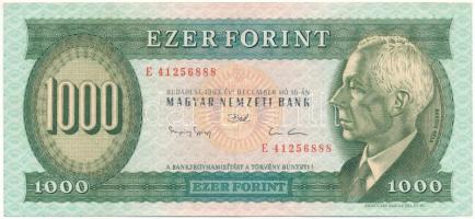 1993. 1000Ft "E 41256888" T:F, szép papír Adamo F47