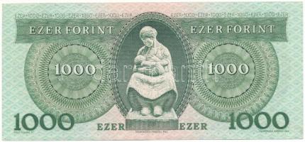 1993. 1000Ft "E 41256888" T:F, szép papír
Adamo F47