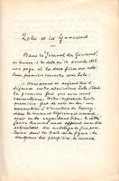 Zola, Émile:
Lettres de Émile Zola a Messieurs de Goncourt. (Számozott.)
Paris, 1929. Paul Catin (...