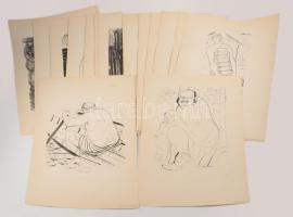 Derkovits Gyula és Dési Huber István 16 grafikája. A Vallás- és Közoktatásügyi Minisztérium Művészet...