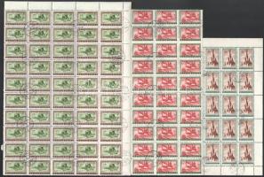 1955 Felszabadulás III. 100 db sor teljes és félívekben (25.000)