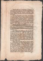 1794 Mária Terézia német nyelvű nyomtatott rendelete, 4p