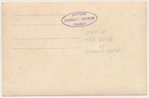 Oravicabánya, Oravicza, Oravita (?); Hotel Dacia / felvonulás, ünnepség, szálloda / procession, cere...