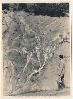 1938 Gyergyótölgyes, Tölgyes, Tulghes; hegymászó / hiker. photo (ragasztónyomok / glue marks)