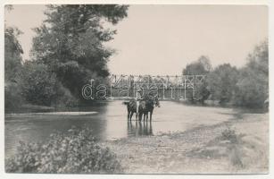 Kolozsvár, Cluj (?); Podul Peste Somes / közúti híd a Szamoson / Somes river bridge. Joanovits photo (EK)