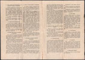 1947 Kispest, a Wekerle Állami Munkástelepen épült bérházak házirendje, 4 p
