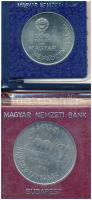 1983. 100Ft Cu-Ni-Zn "Széchenyi István" + 100Ft Cu-Ni "FAO - Több gabonát a világnak" mindkettő eredeti műbőr tokban, tanusítvánnyal T:UNC ujjlenyomat, folt, belső tok egyiknél repedt Adamo EM74, EM72