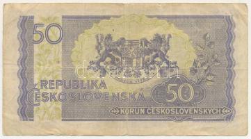 Csehszlovákia 1945. 50K T:F,VG
Czechoslovakia 1945. 50 Korun C:F,VG
Krause P#62