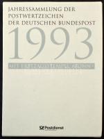 NSZK 1993 évkönyv elsőnapi bélyegzésű lapok