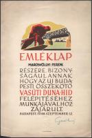 1948 Bp., Budapesti összekötő híd felépítésére kiadott emléklap