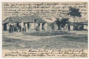 1906 Nagyida, Velká Ida; Cigánylak / Gypsy folklore (ázott / wet damage)