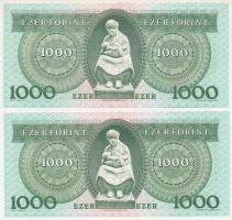 1996. 1000Ft (2x) sorszámkövetők "E 74024287 - E 74024288" T:AU,XF
Adamo F48