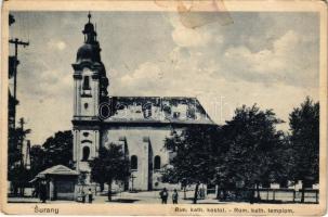 Nagysurány, Surany; Rim. kath. kostol. Bratia Schulz / Római katolikus templom / Roman Catholic church (Rb)