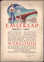 1948 Bp., Margit híd újjáépítése alkalmából kiadott emléklap
