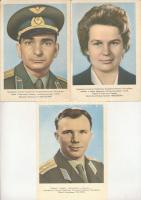 34 db MODERN űrhajós képeslap / 34 modern astronauts postcards