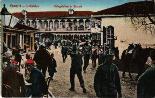 Shkoder, Shkodra, Skadar, Skodra, Scutari, Skutari; Kriegsleben in Skutari / WWI K.u.K. military, soldiers. Ndrek Kaculini