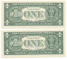 Amerikai Egyesült Államok 2003. 1$ "Anna Escobado Cabral - John W. Snow" (2x) sorszámkövet...