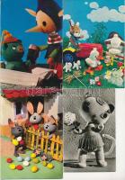 29 db MODERN bábfigurás képeslap / 29 modern puppet figures postcards