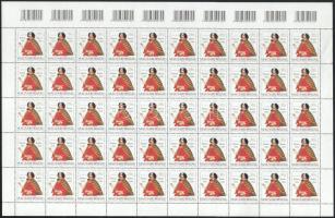 2004 Jeles magyarok 40Ft 50-es teljes ívben (névérték: 2.000) (fogelválások / aparted perfs.)